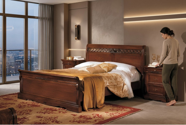 Comodino in legno massiccio armadio Mobile Letto Doppio Mobile Camera da Letto Italia 3 pezzi