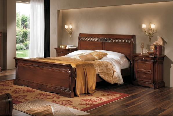 Comodino in legno massiccio armadio Mobile Letto Doppio Mobile Camera da Letto Italia 3 pezzi