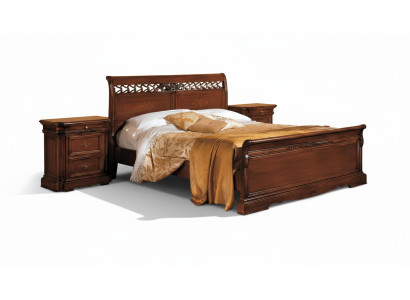 Letto matrimoniale in legno massello Mobili da camera da letto Design Letto Vaccari cav giovanni