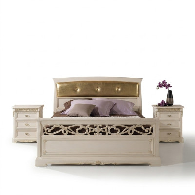 Letto Camera da letto Mobili Arredamento Set completo Set doppio Letti 3 pezzi.