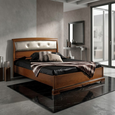 Letto Matrimoniale Vaccari cav giovanni in Legno Massello Design Camera da Letto Nuovo