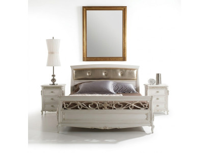 Design Mobili camera da letto Letto matrimoniale in legno massello Vaccari cav giovanni Mobili Nuovi