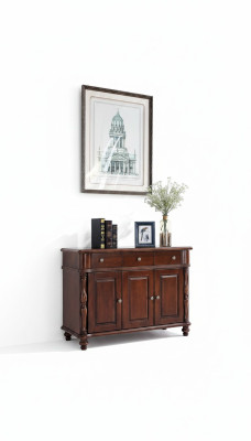 Comò marrone credenza credenza in legno massello mobile design.