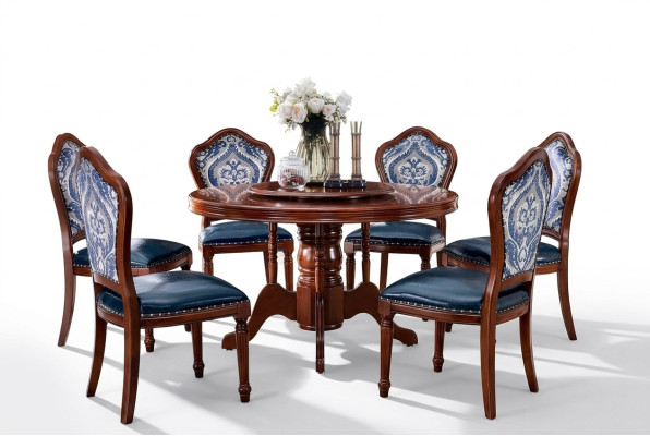 Tavolo da pranzo + set da pranzo con 6 sedie Design mobili da tavolo da pranzo 7 pezzi