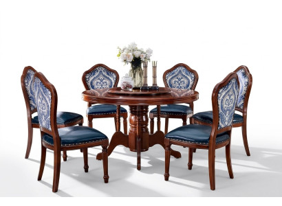 Tavolo da pranzo + set da pranzo con 6 sedie Design mobili da tavolo da pranzo 7 pezzi