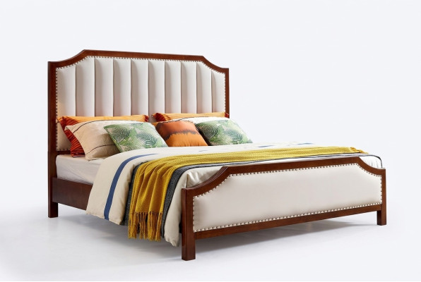 Camera da letto di lusso Letto Matrimoniale Letto in Legno Cornice del Letto Design Mobili Letti