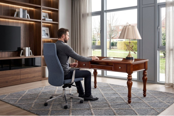 Ufficio scrivania Sedia con braccioli Studio Arredamento mobili