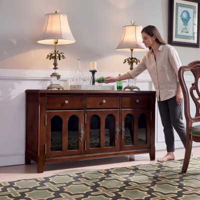 Comò Sideboard Sala da pranzo Design Arredamento Mobile basso Comodini Mobili Credenza