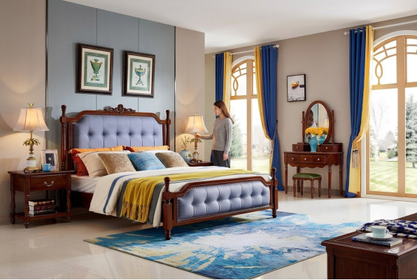 Design Camera da letto Set completo Letto Comodini Toeletta 5 pezzi