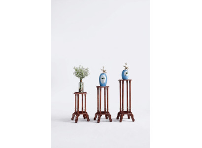 Supporto Portavaso in legno per piante da interno, scaffale per fiori, accessori per mobili.