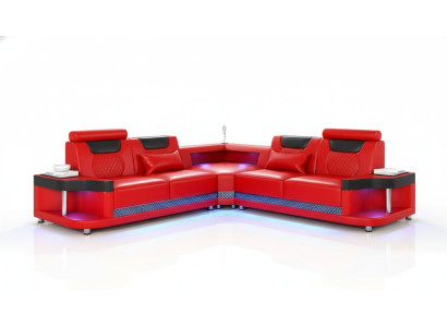 Design Divano ad angolo Esk a L Moderno Divani Divano in pelle Divano Composizione soggiorno Divano Nuovo