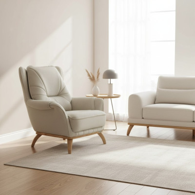 Poltrona Rivestimento Posto a sedere Design Divano Poltrona Relax Similpelle Lounge Soggiorno