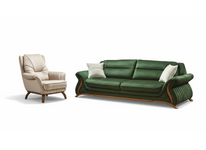 Lusso Classico Tessile Divani Design Divano 3+1 Posti Poltrona Divano Imbottito Divani