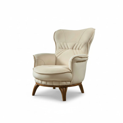 Poltrona design di lusso in tessuto stilizzato per il soggiorno, stile classico, mobili da salotto.
