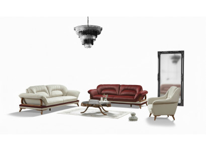 Set di divani di lusso - divano a 3 posti + 3 posti + 1 poltrona 3 pezzi Set