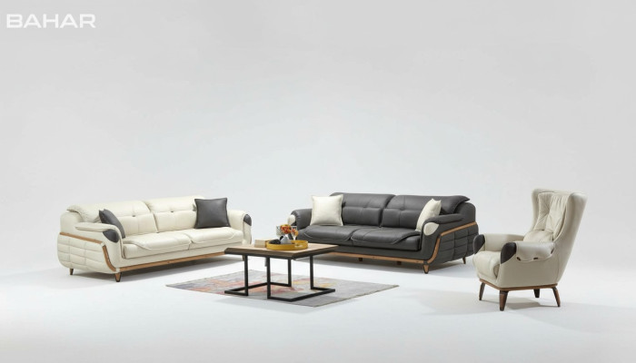 Set di divani 3 + 3 + 1 posti, divano poltrona divani, set classico