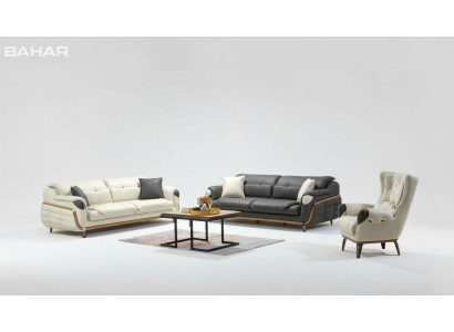 Set di divani 3 + 3 + 1 posti, divano poltrona divani, set classico