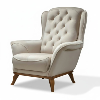 Poltrona di lusso in stile classico, tessuto di design per il soggiorno.