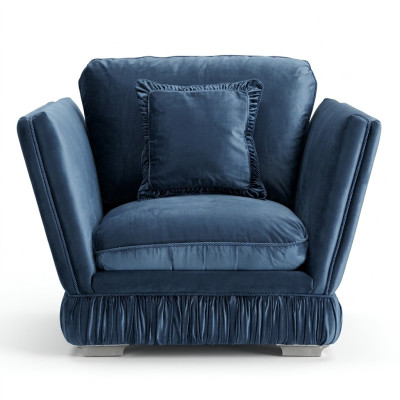 Sedia Divano Imbottito Tessuto Designer Posto a sedere Imbottitura Seduta Divani Singola velluto