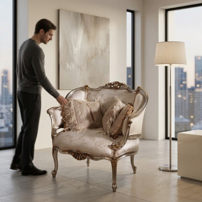 Imbottitura sedile divano poltrone singole Nuova poltrona Divano Divano divani Tessuto di design