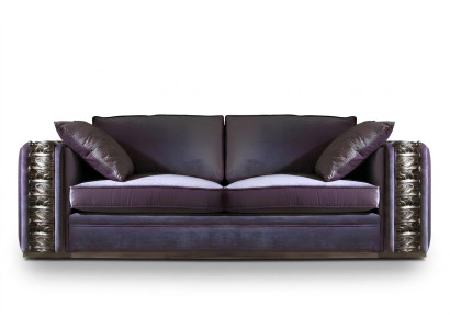 Divano 3 posti Design Divani Tessuti Divani in Tessuto Relax Mobili Classici Couch