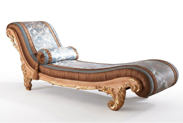 Liege Art déco comode di lusso marroni Relax Chaiselongue Mobili italiani