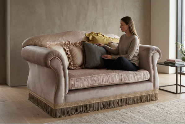 Design divano a due posti 2 posti divano divano imbottito Mobili italiani nuovi