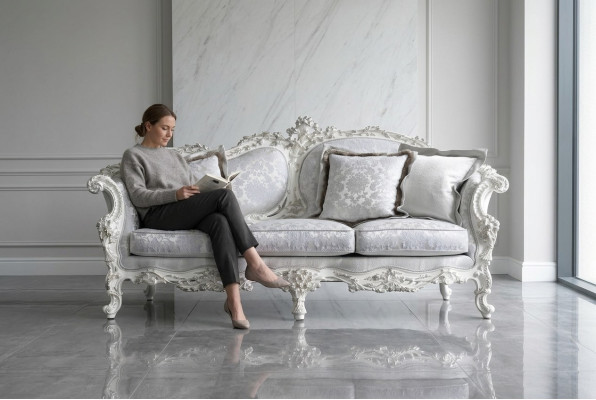 Chesterfield Classico divano a tre posti Divano angolare in tessuto Divano a 3 posti.