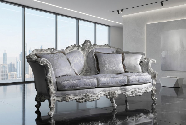 Chesterfield Classico divano a tre posti Divano angolare in tessuto Divano a 3 posti.