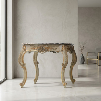Tavolino da salotto Tavolo Tavolino da appoggio Tavolo da soggiorno Legno Royal Portaoggetti Barocco Rococò