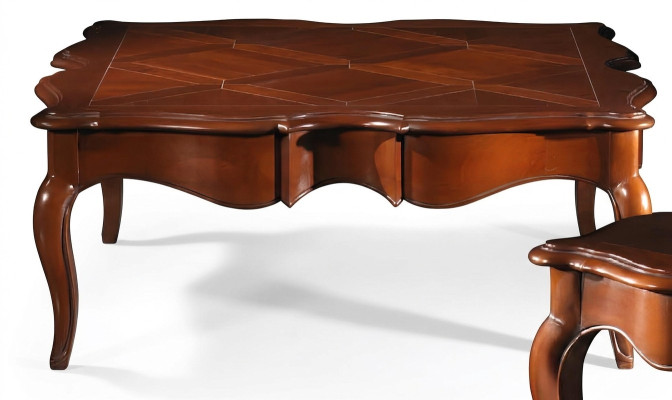 Tavolino xxl in legno massello 112x112cm. Mobili. Arredamento italiano. Tavoli.