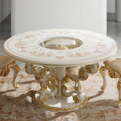 Tavolo da pranzo Design Mobili Arredamento Tavoli in legno massiccio Tavolo Nuovo Lusso Italiano
