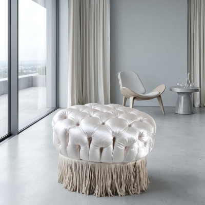 Clubhocker Mobili del salotto Sedia di design imbottita Soggiorni classici Italia