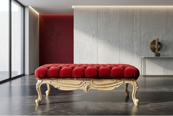 Poltrona da club salotto Mobili Sedia Pouf Imbottitura Chesterfield Classico Nuovo