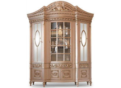 Vetrina Vetro Armadio Legno Massello Credenza Vetrina Mobili Soggiorno Legno Massiccio
