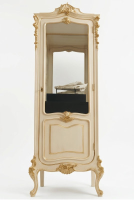 Mobili Vetrine in legno massiccio con vetro Armadio in vero legno credenza Vetrina Soggiorno