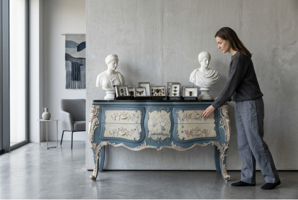 Comò Sideboard Armadio Credenza Italian design mobili di lusso Legno massello