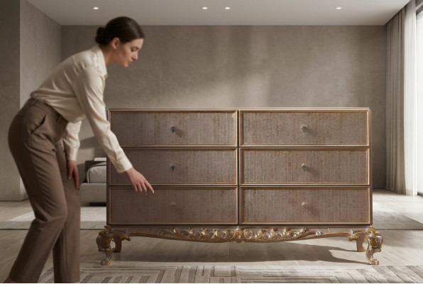 Mobile soggiorno Comodini Cassetti Legno Credenza Armadio Armadi Massiccio
