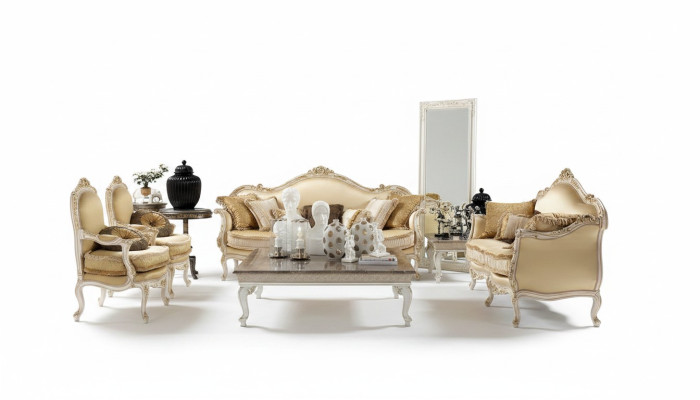 Sofà design gruppo divano Moderno Lusso elegante Set divani 3 posti + 2 posti + 1 posto