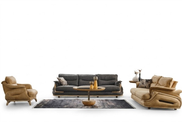 Design divano 4+3+1 in pelle Set divano 3 pezzi Divani Divani Divano