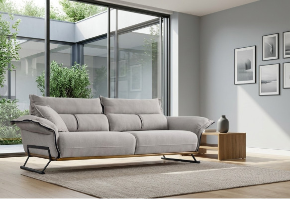 Divano a 3 posti design moderno Divano imbottito singolo Relax a tre posti Nuovo