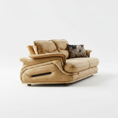 Divano 3 posti Mobili di lusso Soggiorno Design classico a tre posti Stile italiano
