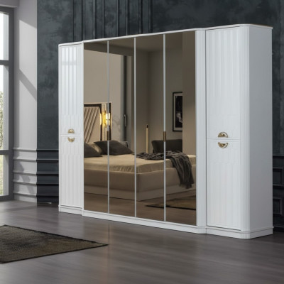 Armadio a specchio in legno per armadi Italia per camera da letto