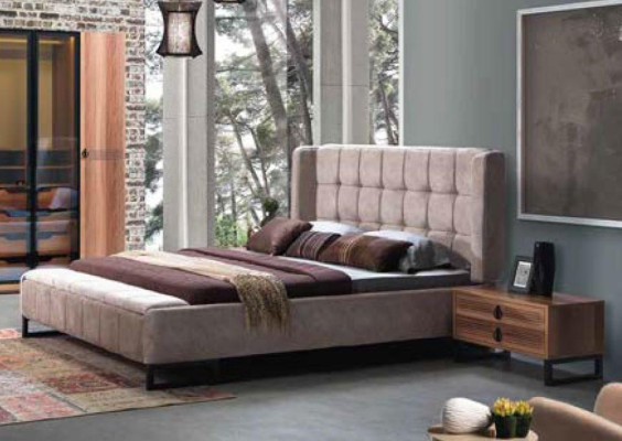 Set da camera da letto 5 pezzi. Letto di lusso 2 comodini comò armadio in legno nuovo