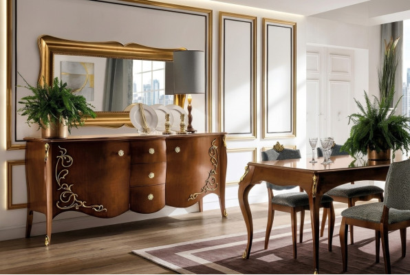 Mobili Cassettiera Credenza Armadio Classici nuovi Comodini Legno Armadietto Buffet