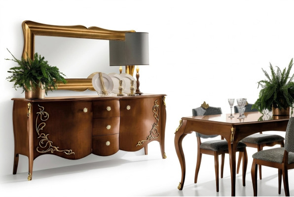 Mobili Cassettiera Credenza Armadio Classici nuovi Comodini Legno Armadietto Buffet