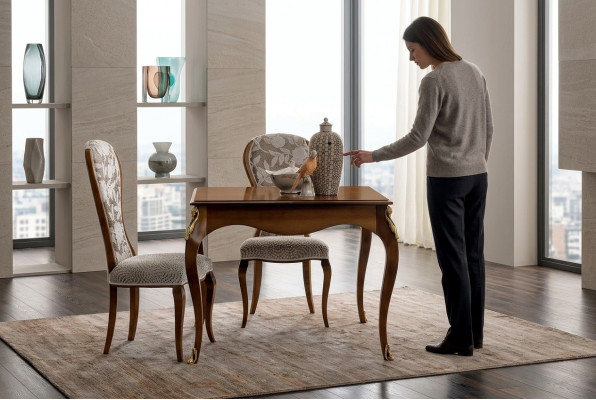 Tavoli da pranzo italiani Tavolo Legno Tavoli Mobili Tavolo da pranzo Stile antico Legno massiccio