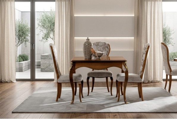 Set completo tavolo da pranzo 4 sedie Set da pranzo Gruppo da pranzo in legno Tavolo Tavoli 5 pezzi