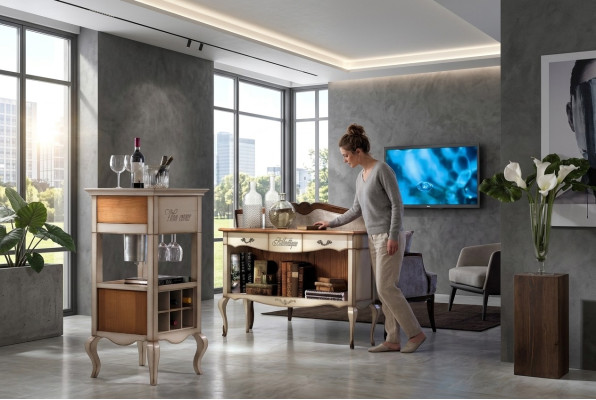 Comò cassetti legno comodini soggiorno credenza armadio armadi massicci