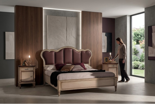 Letto Letto matrimoniale Camera da letto Letti Ornamenti per letti Vaccari Cava Giovanni Letti Nuovi